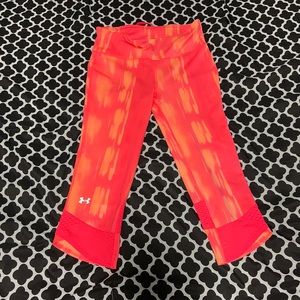 ❤️ SOLD ❤️ Under Armour Tie-Dye Red and Orange Leggings
